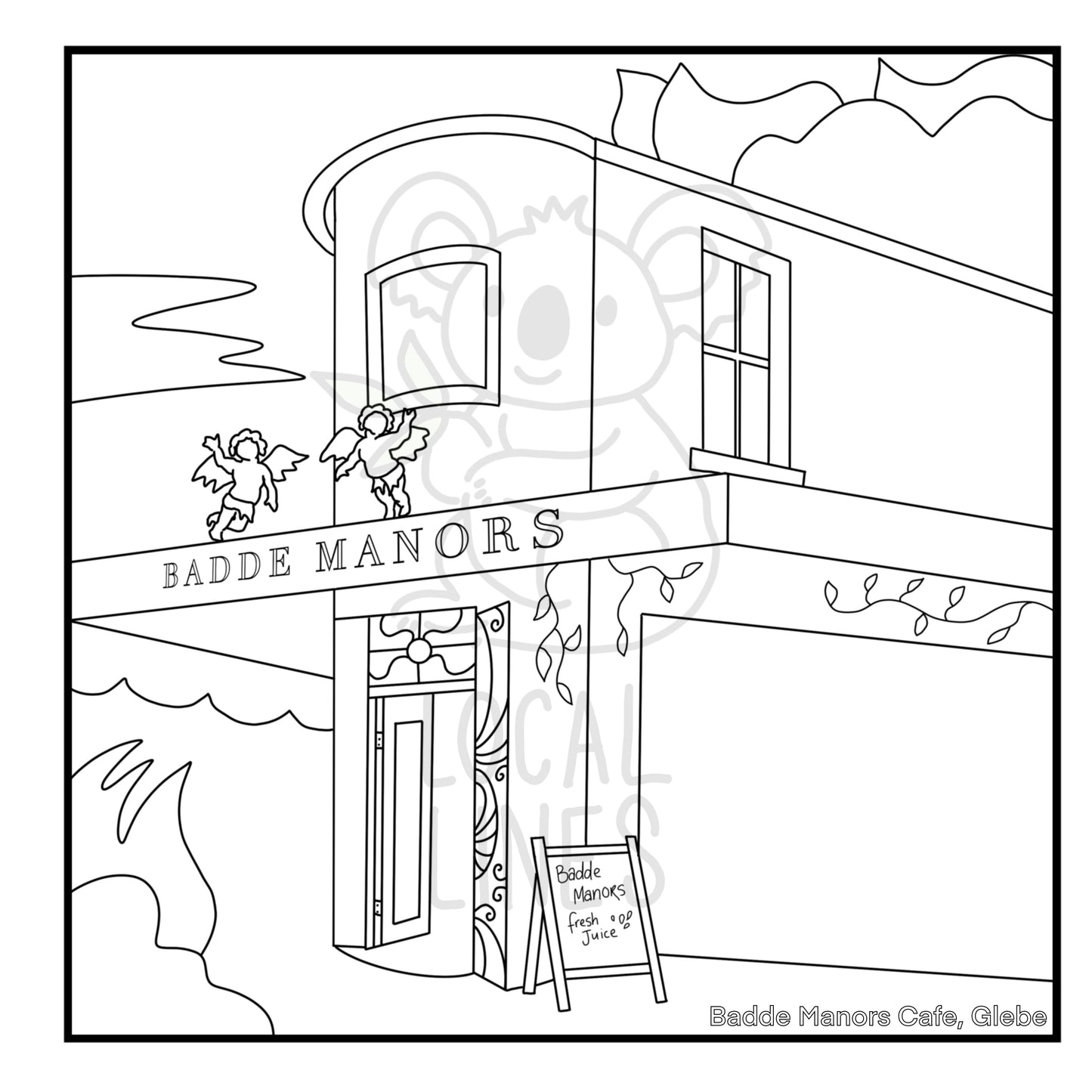 Inner West of Sydney Colouring Book