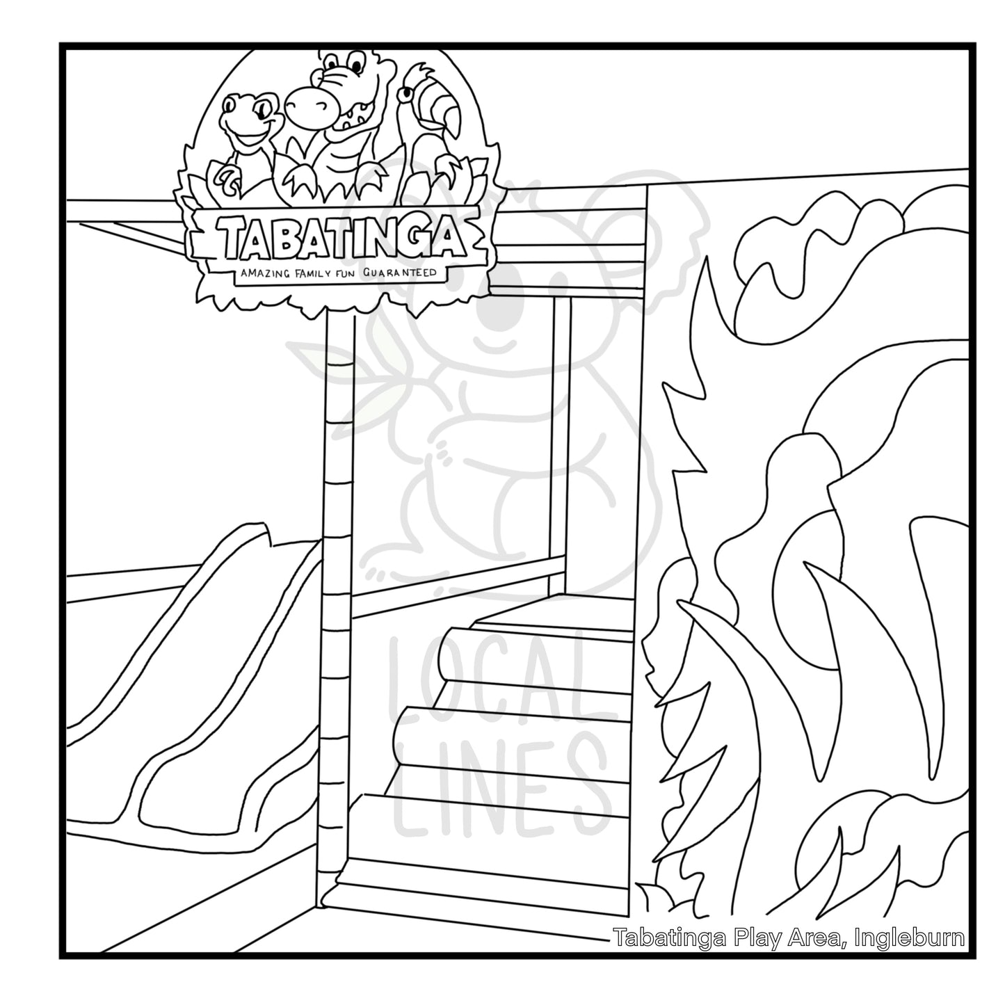 South West of Sydney Colouring Book