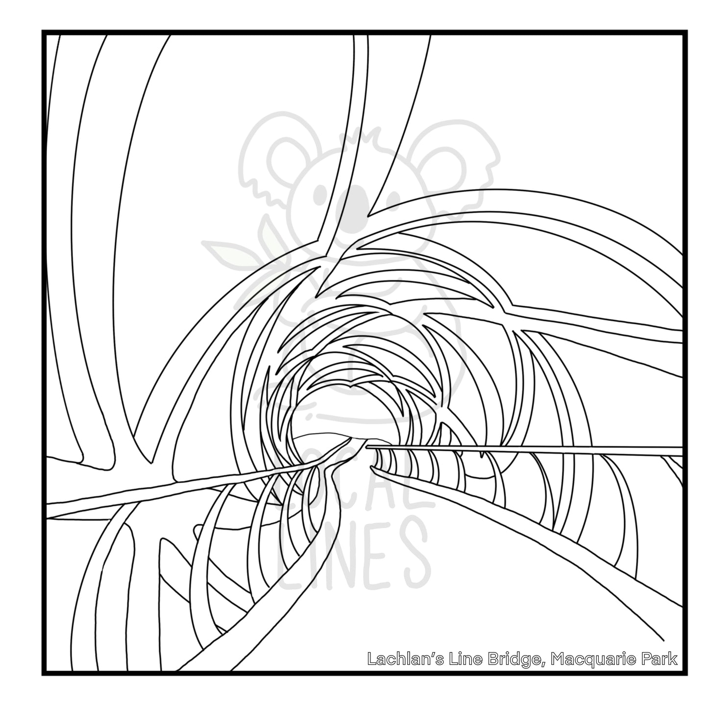 The Hills of Sydney Colouring Book