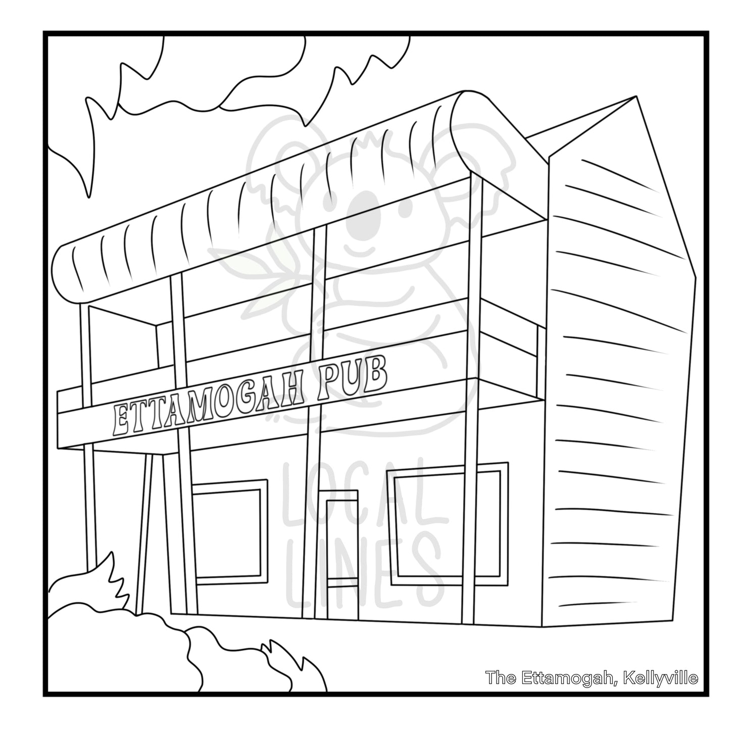 The Hills of Sydney Colouring Book