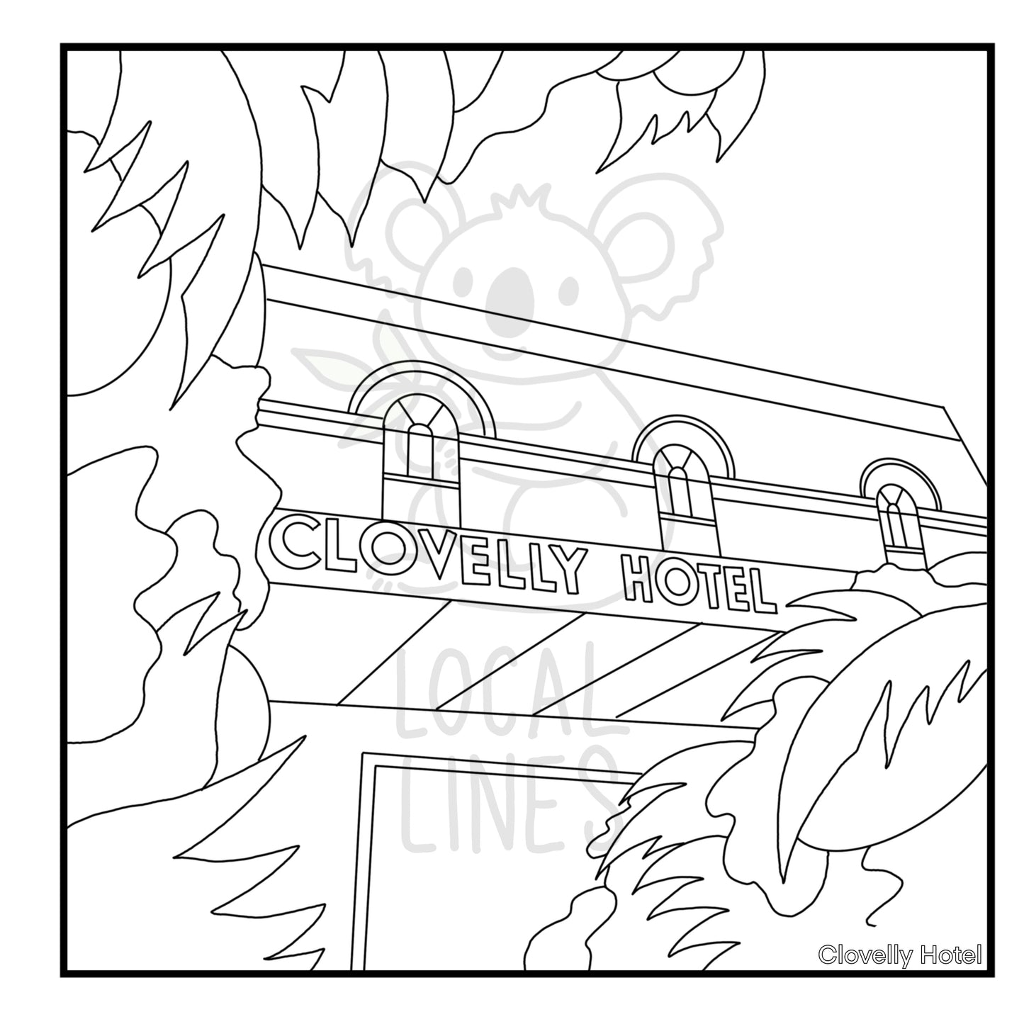 Eastern Suburbs of Sydney Colouring Book