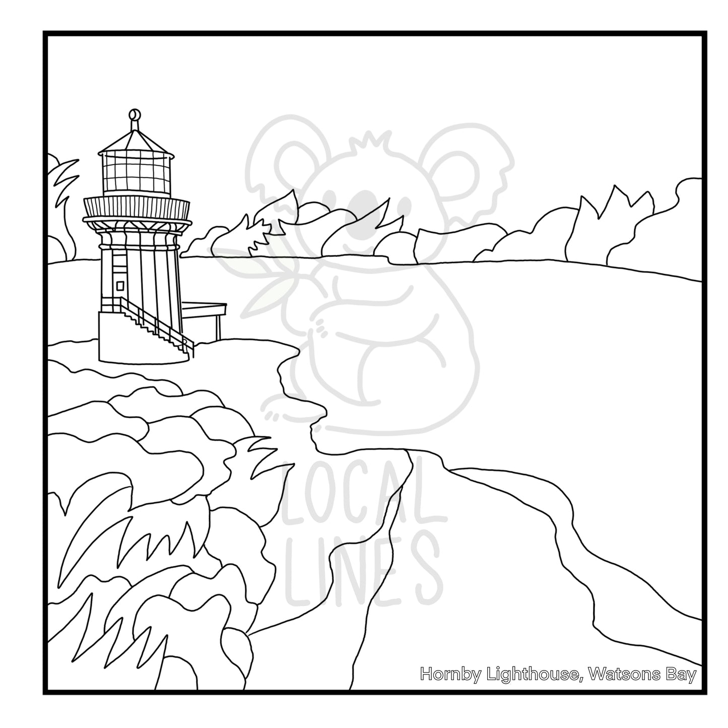 Eastern Suburbs of Sydney Colouring Book