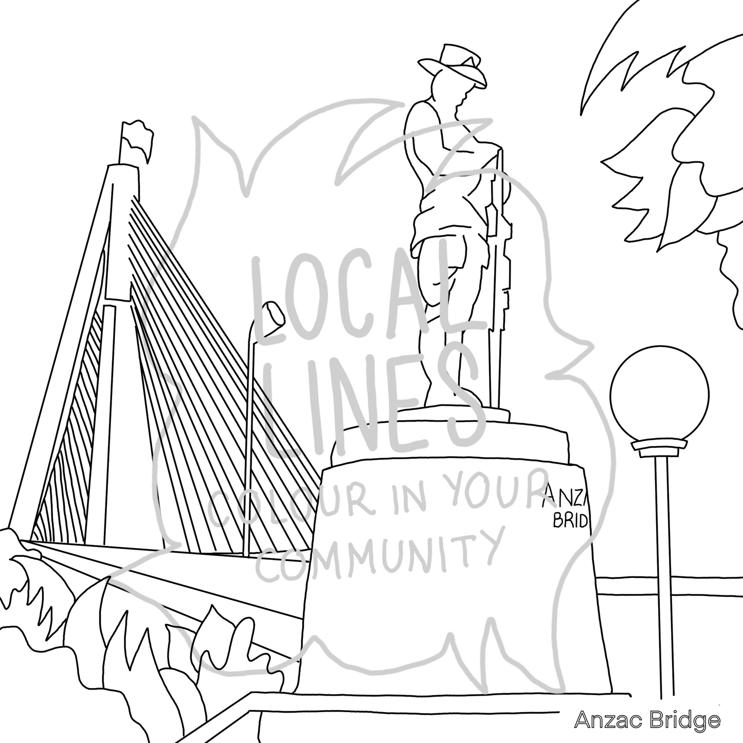 Inner West of Sydney Colouring Book
