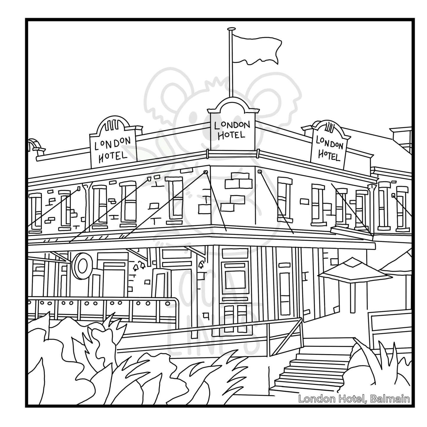Inner West of Sydney Colouring Book