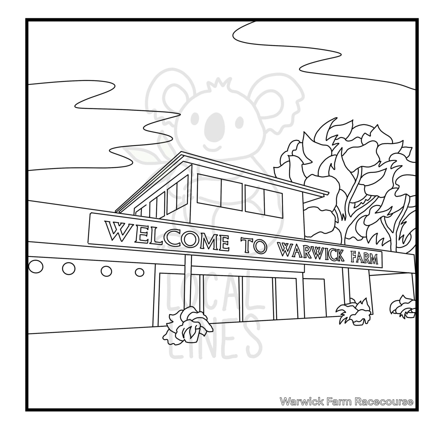 South West of Sydney Colouring Book