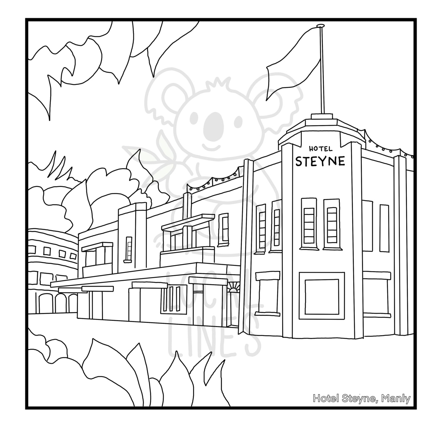 North Shore & Northern Beaches of Sydney Colouring Books