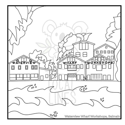 Inner West of Sydney Colouring Book