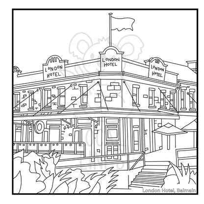 Inner West of Sydney Colouring Book